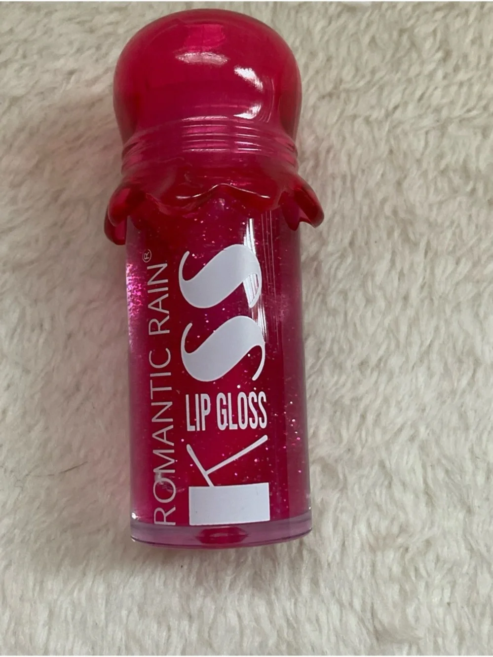 KISS Lip Gloss — Shimmery Hot Pink Shine